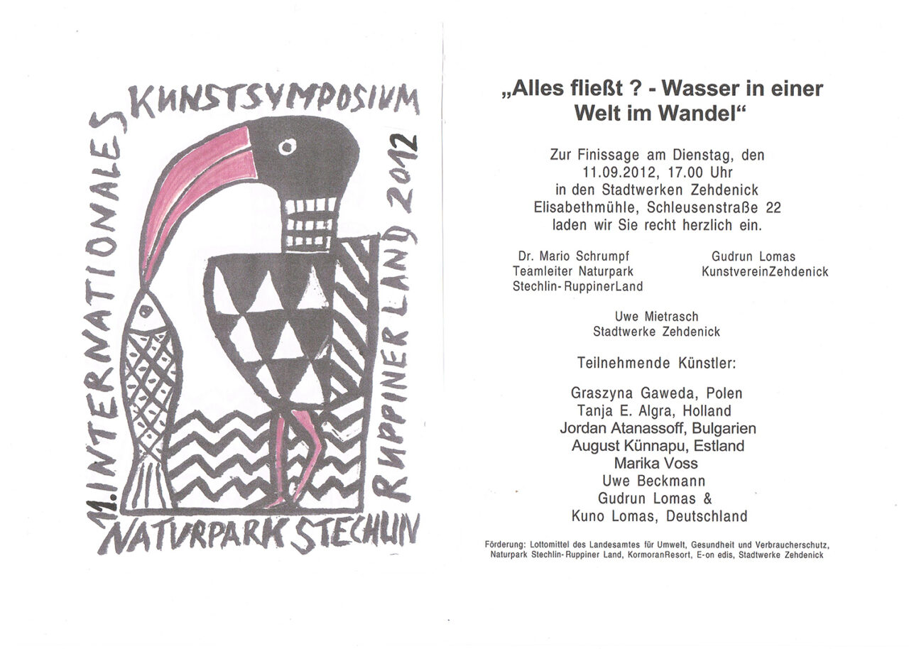 Zehdenick Uitnodiging openings expositie